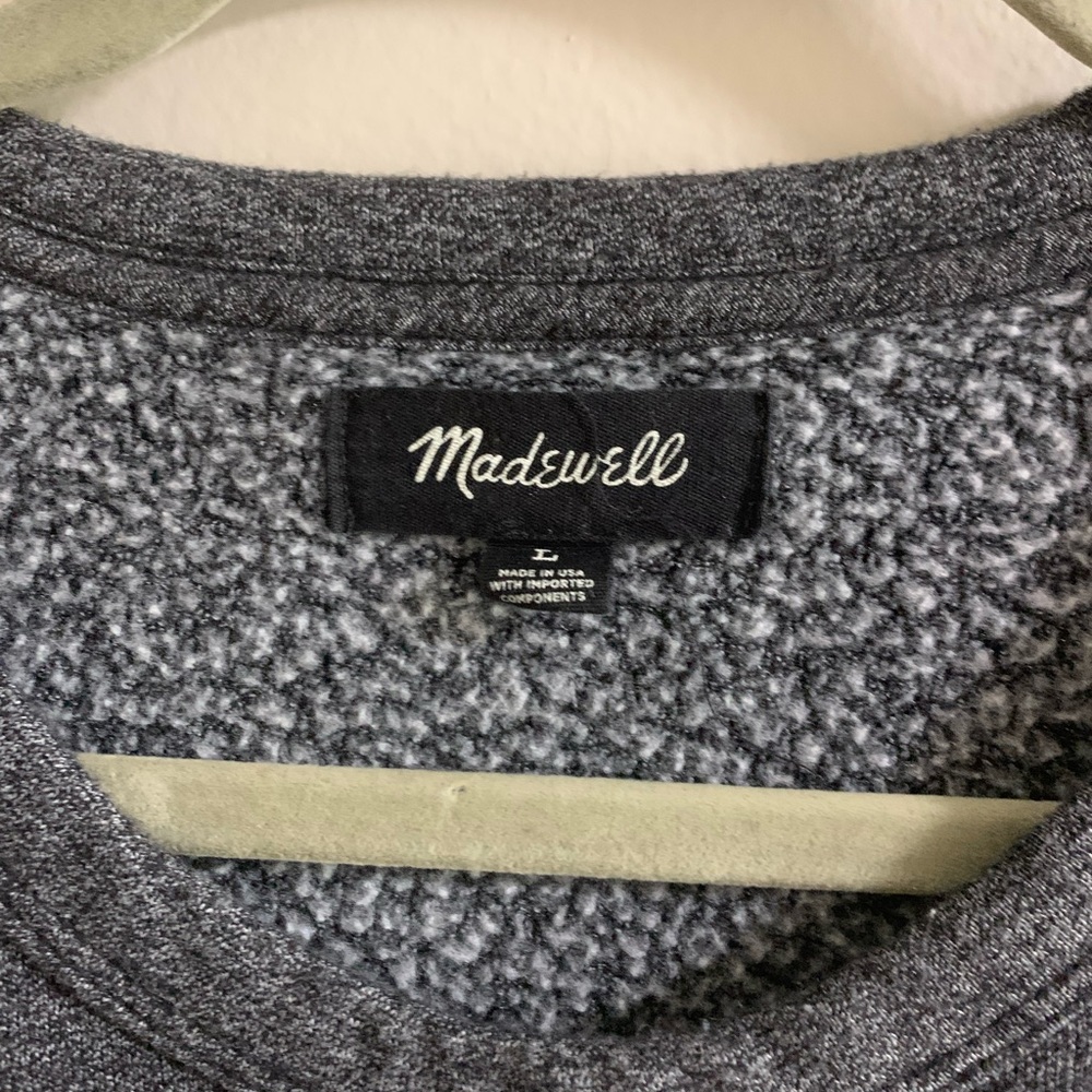 Madewell Charcoal Crewneck Soft Sweatshirt